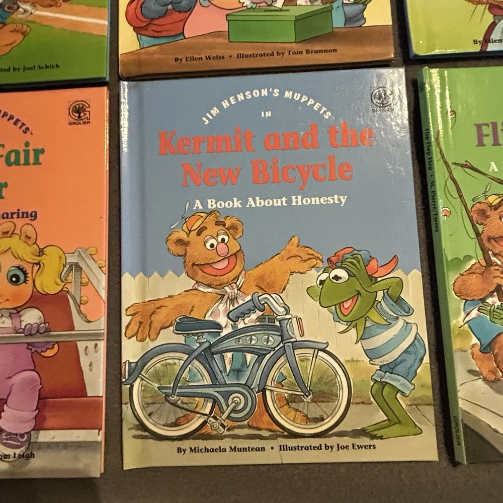 Jim Henson's Muppet Babies Books Character 1992 Muppet Press Hard Cover Lot Of 8